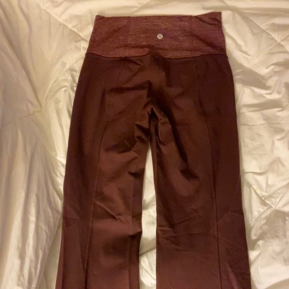 Lululemon groove pants size 4 maroon